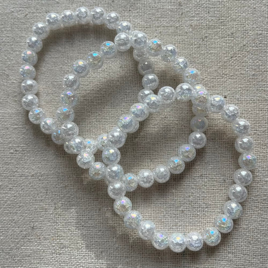 Angel Aura Quartz 8mm Beaded Bracelet - Radiance