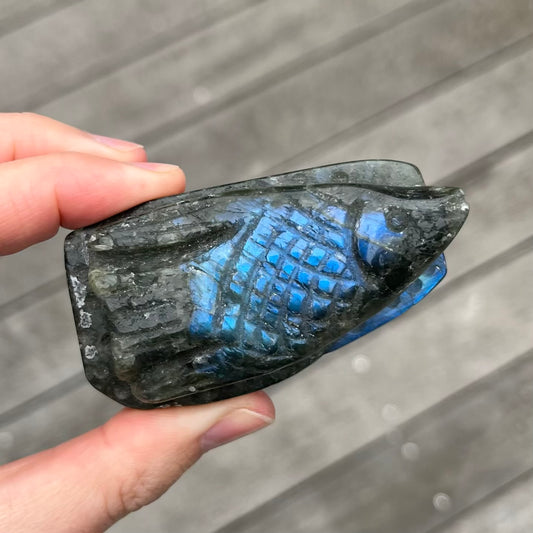 Labradorite Fish Crystal - Protective, Mystical, Transformative