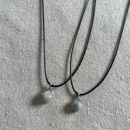 Aquamarine Mini Gem Pendant - Serenity