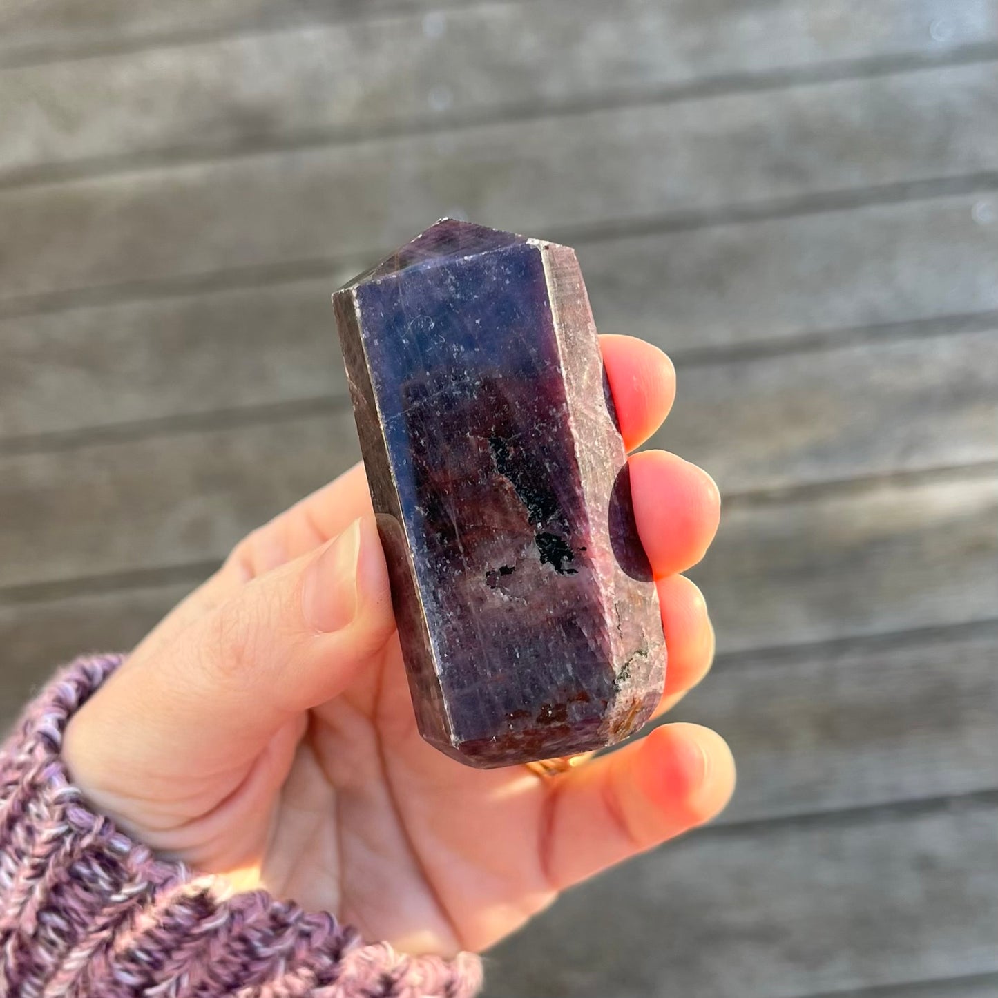 Ruby Small Tower Crystal - Courage, Motivation