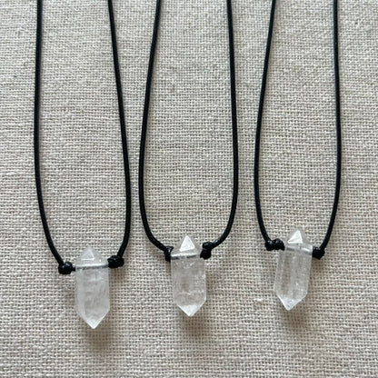 Power Point Pendant - Clear Quartz
