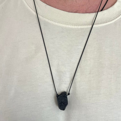 Shield Pendant - Black Tourmaline