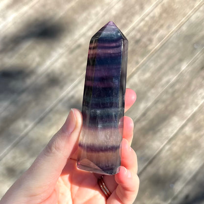 Fluorite Medium Tower Crystal - Vibrant, Clarifying, Uplifting