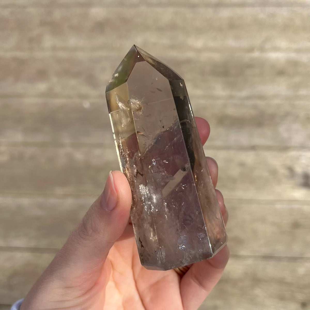 Smoky Quartz Large Point Crystal - Balance, Grounding