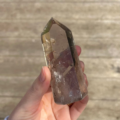 Smoky Quartz Large Point Crystal - Balance, Grounding