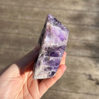 Amethyst Heart Crystal Bowl - Spiritual Wisdom, Peace