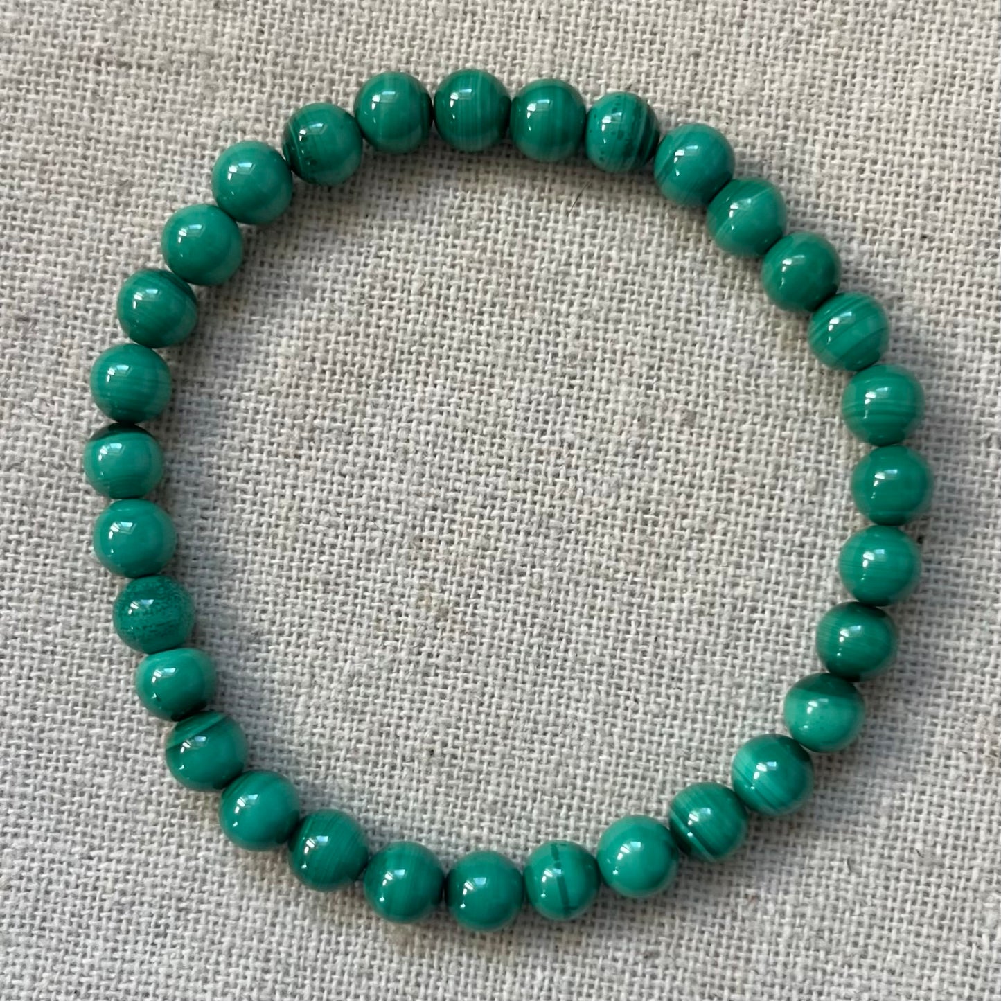 Malachite 6mm Beaded Bracelet - Transformation