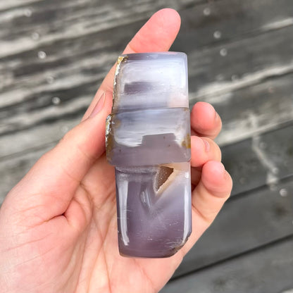 Agate Large Cross Crystal - Grounding, Harmonising, Protective