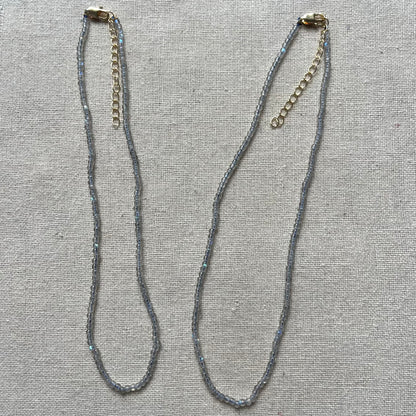 Labradorite 3mm Beaded Necklace - Magic