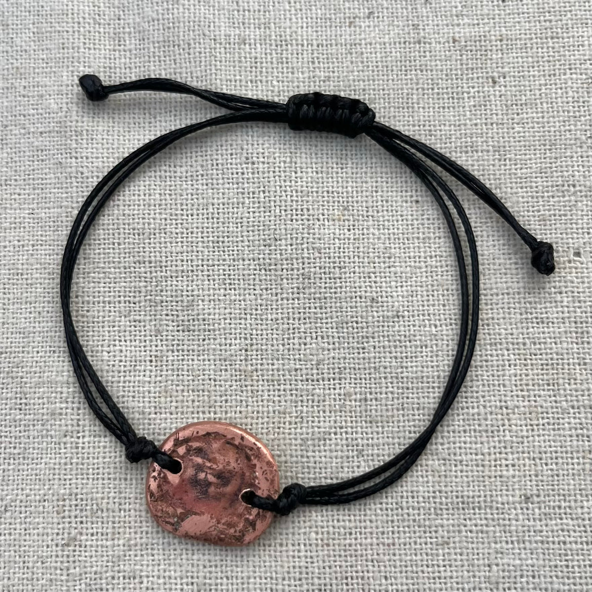 Copper Small Round Cord Bracelet - Creativity, Motivation