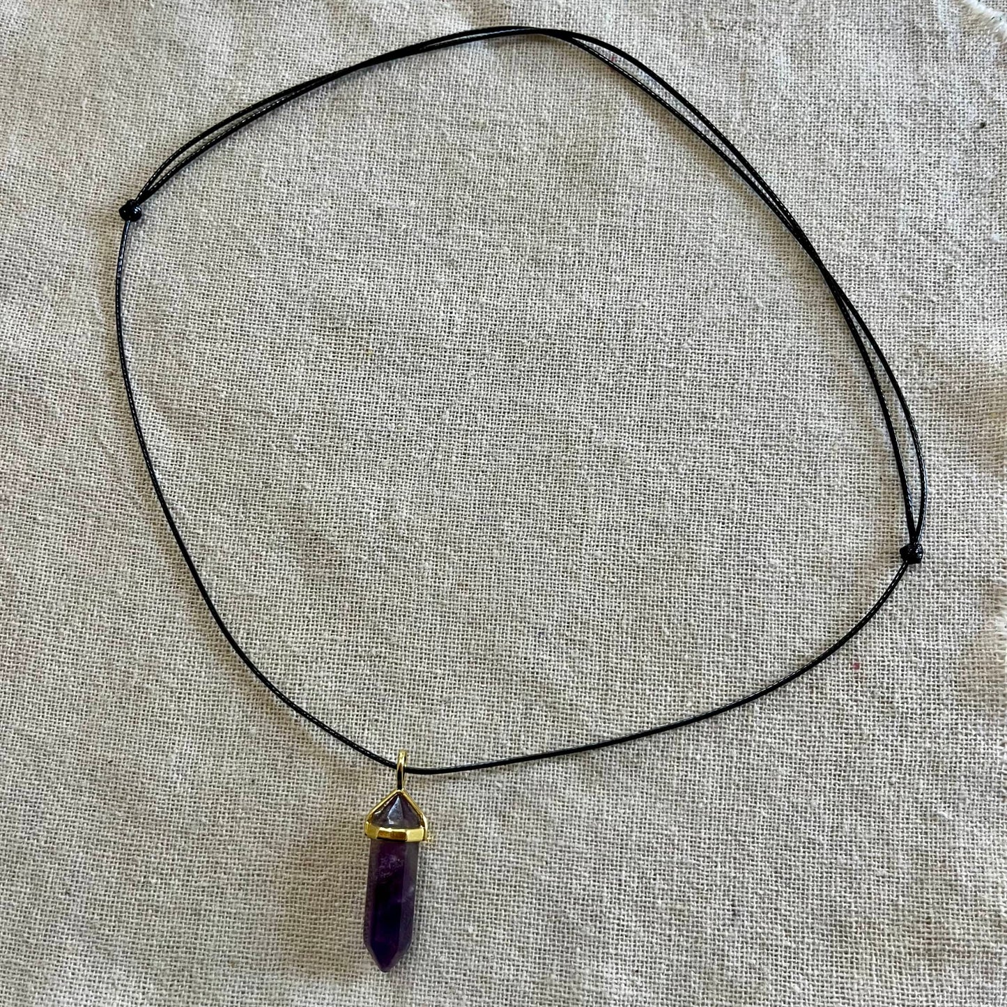 Energy Point Pendant - Amethyst