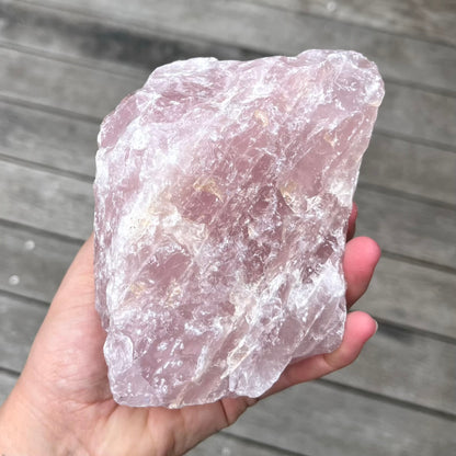 Rose Quartz XL Raw Crystal - Unconditional Love, Emotional Healing