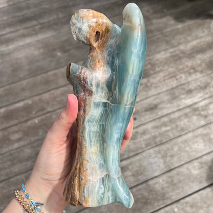Blue Onyx XXL Angel Crystal - IMPERFECT