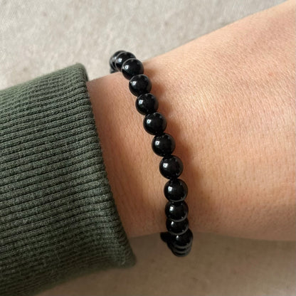 Obsidian 6mm Beaded Bracelet - Protection