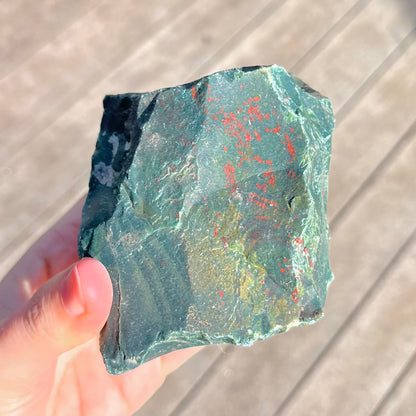Bloodstone Large Raw Crystal – Courage, Strength