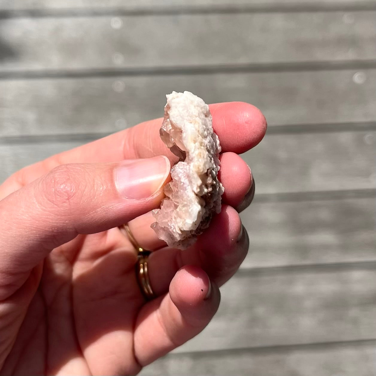 Pink Amethyst Small Geode Crystal - Calming, Protective, Heart-Centred