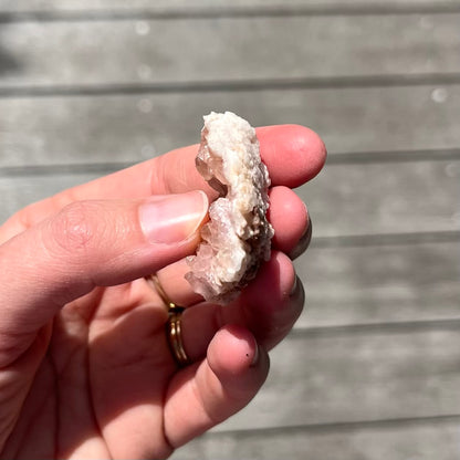 Pink Amethyst Small Geode Crystal - Calming, Protective, Heart-Centred