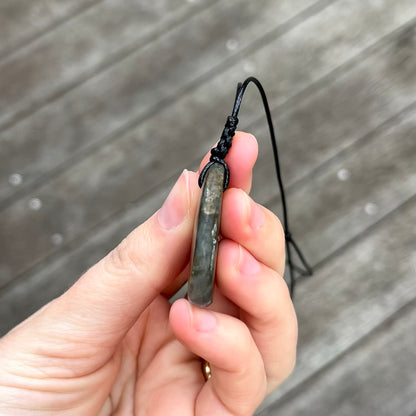 Labradorite Irregular Pendant - ONE OF A KIND