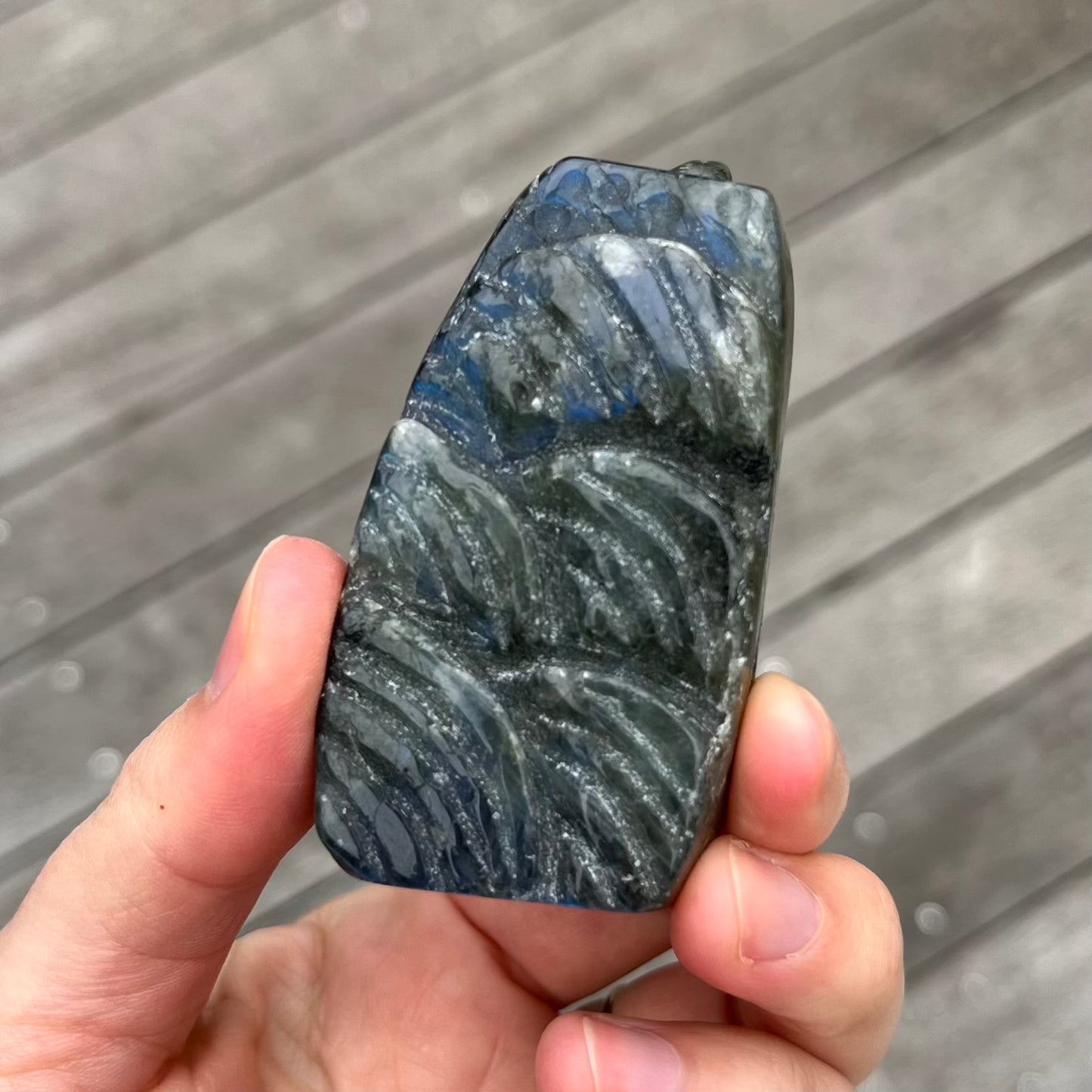 Labradorite Fish Crystal - Protective, Mystical, Transformative
