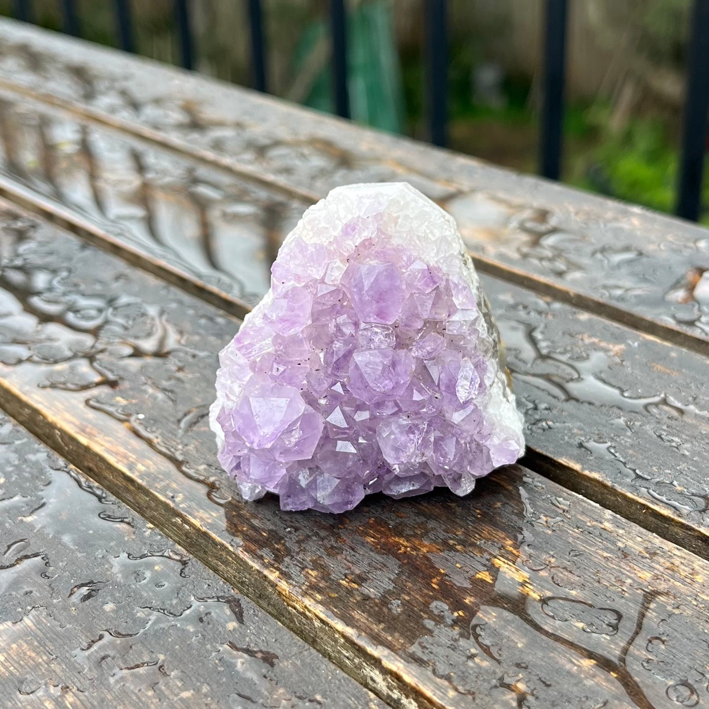Amethyst Small Base-Cut Crystal - Calming, Protective, Balancing
