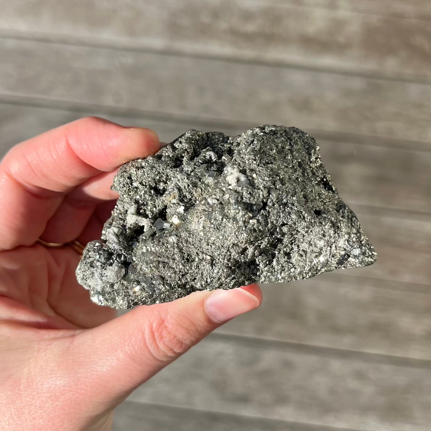 Pyrite Medium Raw Crystal - High Vibe, Protection, Spiritual Connection