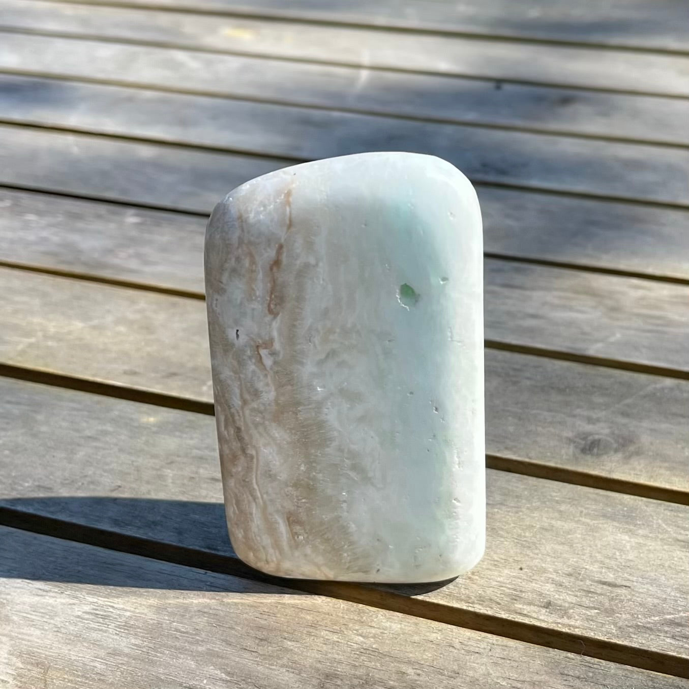 Caribbean Calcite Freeform Crystal - Soothing, Expansive, Calming
