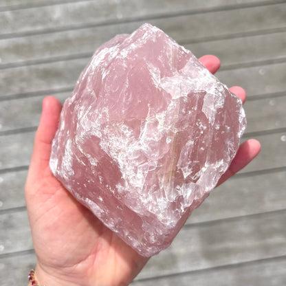Rose Quartz XL Raw Crystal - Unconditional Love, Emotional Healing