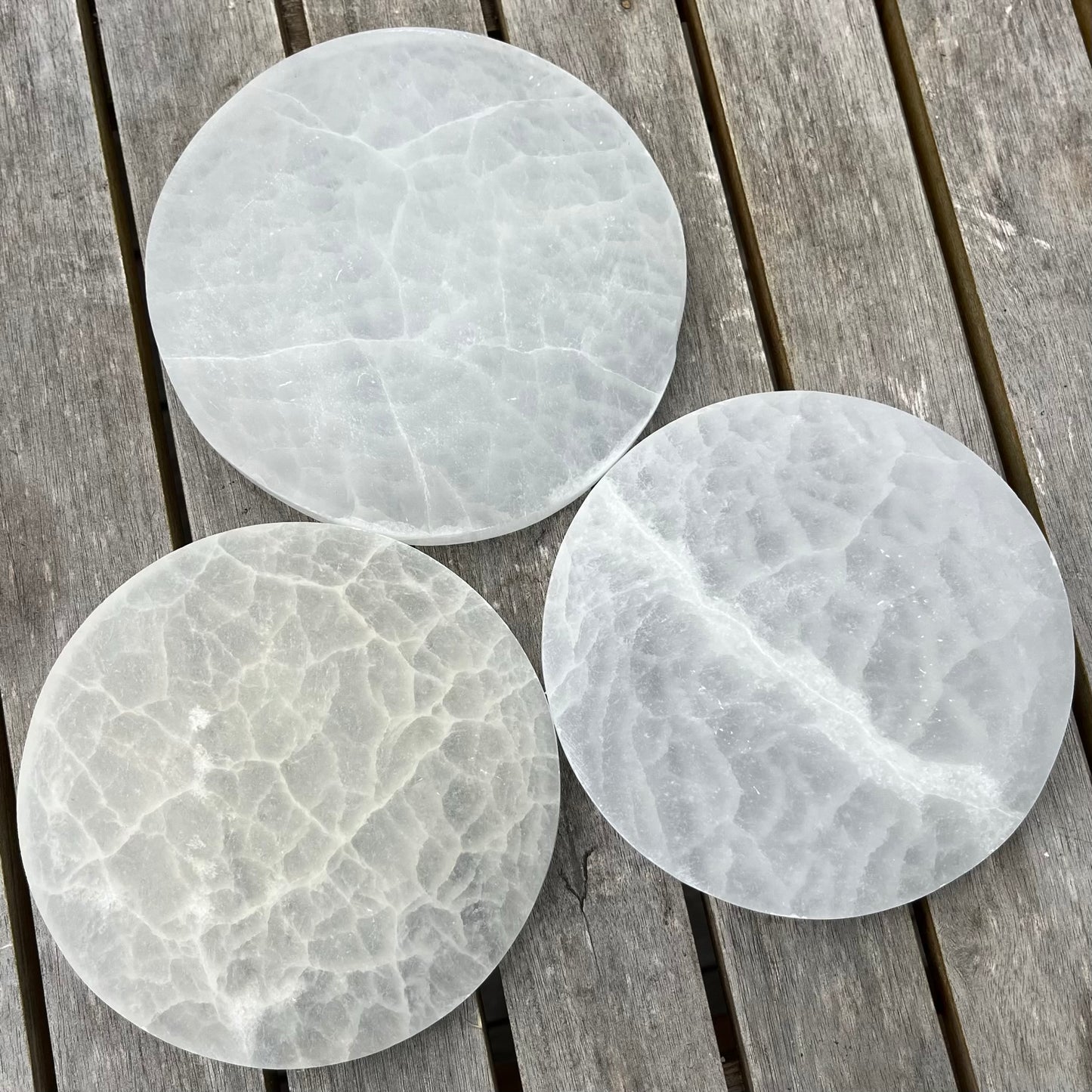 Selenite Large Charging Plate - High Vibe, Protection, Spiritual Connection