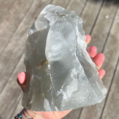Quartz XL Raw Base-cut Crystal - Wisdom, Intention