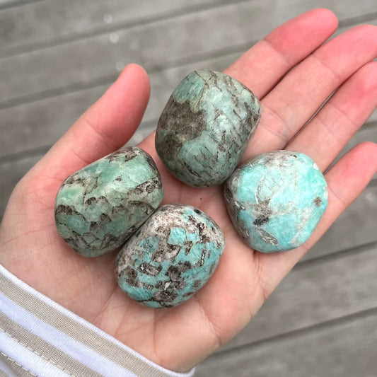 Amazonite Large Tumble Stone - Calm, Empowering