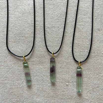 Divine Point Pendant - Fluorite