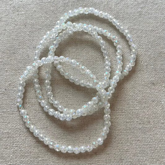 Angel Aura Quartz 4mm Beaded Bracelet - Radiance