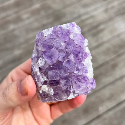 Amethyst Small Base-Cut Crystal -  Calm, Protection & Balance