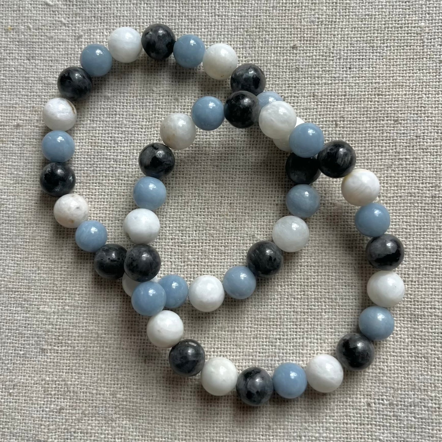Intuition Bracelet - Angelite, Moonstone, Labradorite
