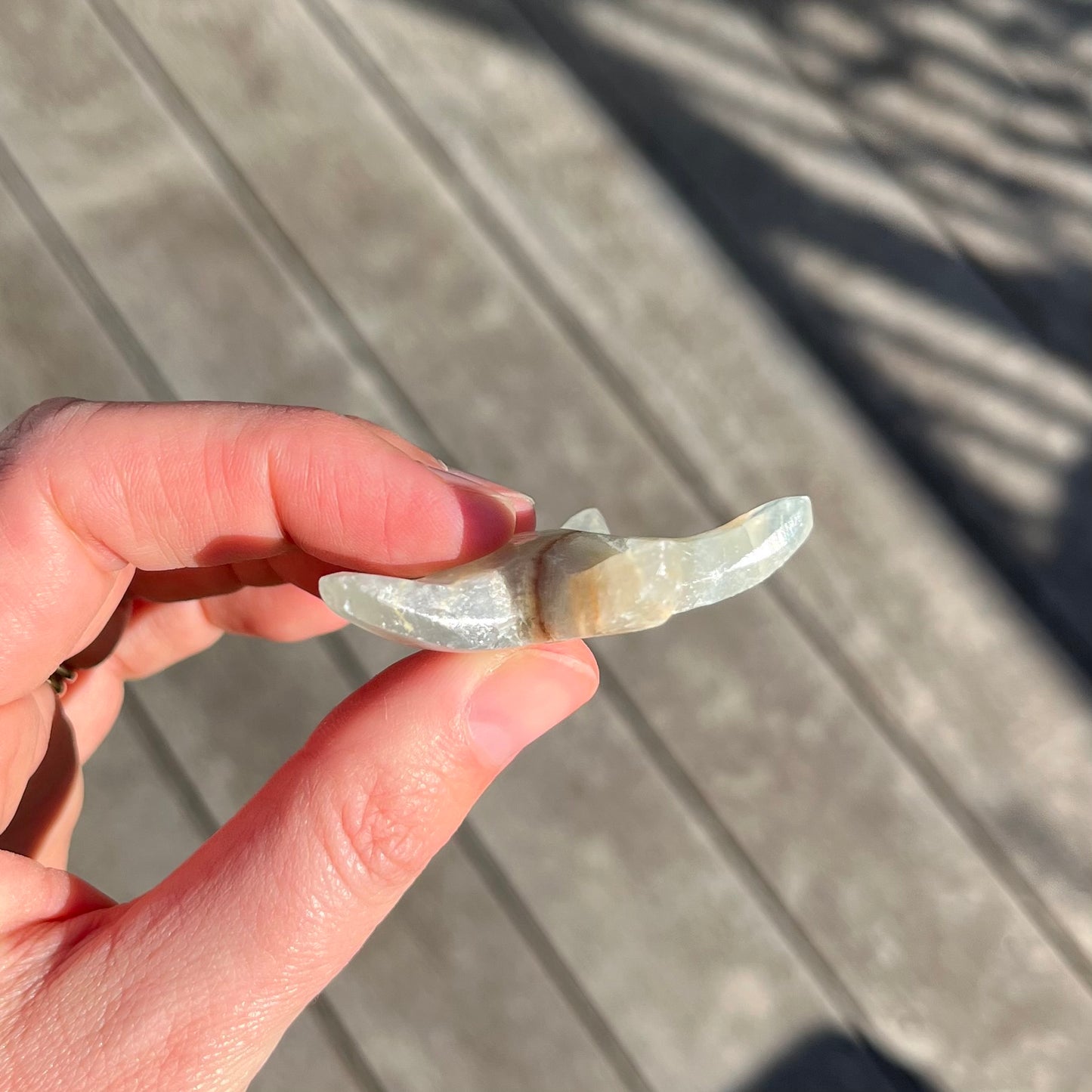 Blue Onyx Small Starfish Crystal - Calm, Peace, Grounding