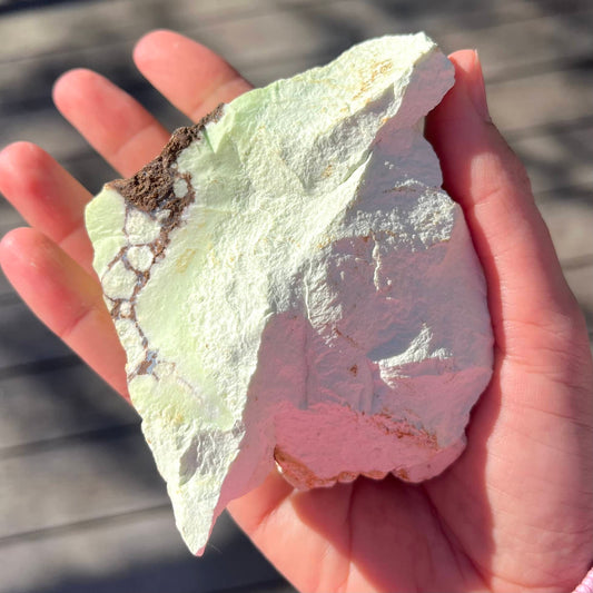 Lemon Chrysoprase Large Raw Crystal - Optimism, Self Acceptance