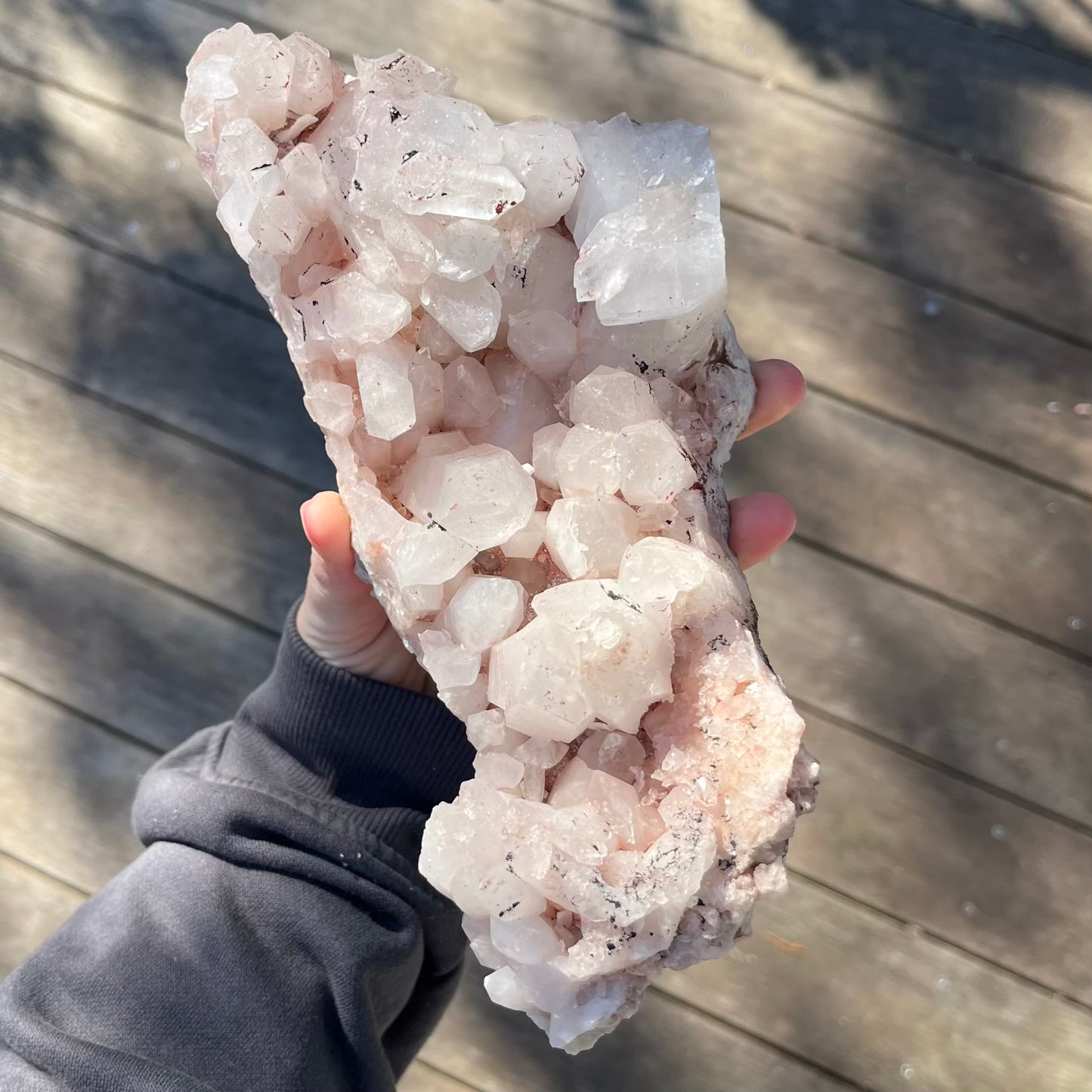 Apophyllite XL Cluster Crystal - Calming, Intuition, Clarity, Spiritual Connection
