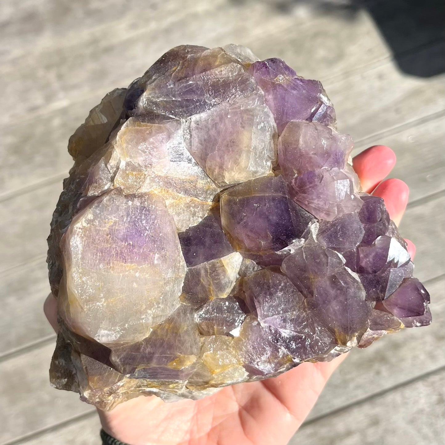 Amethyst XXL Cluster Crystal - Calming, Protective, Balancing