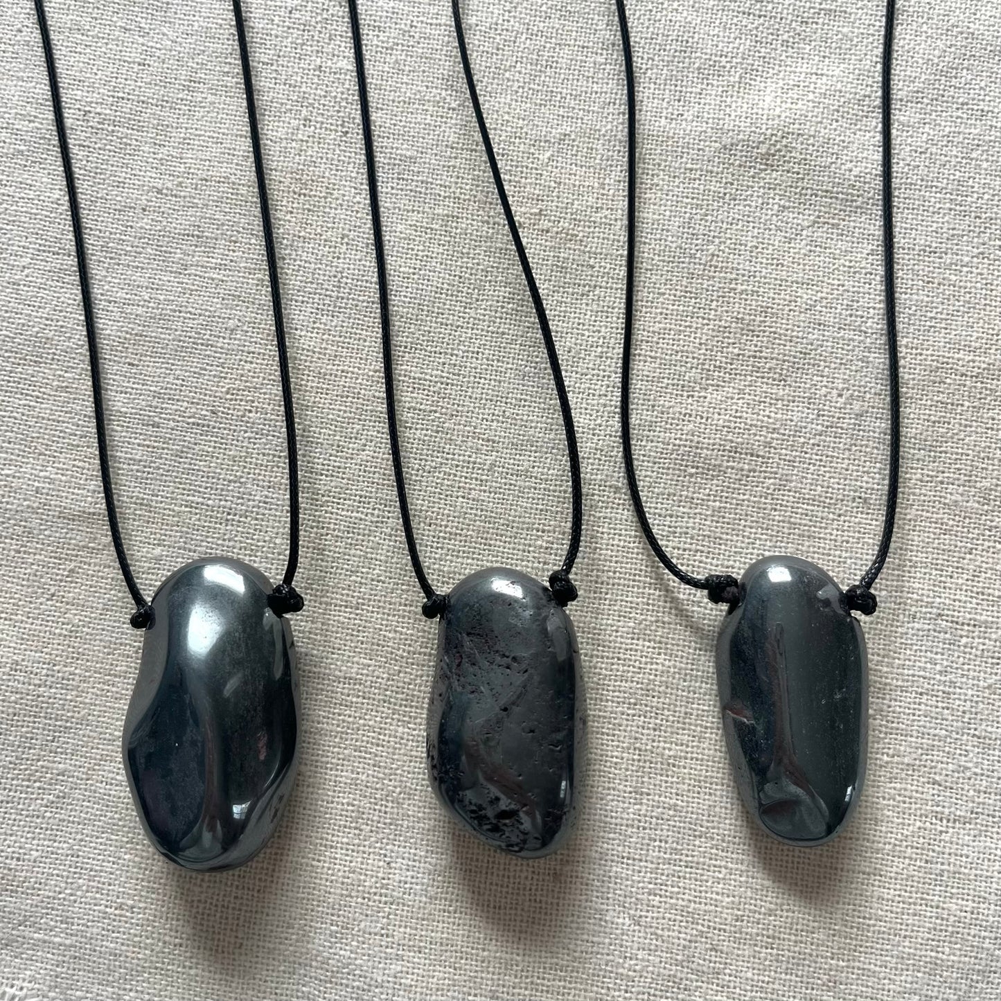 Grounding Pendant - Black Hematite