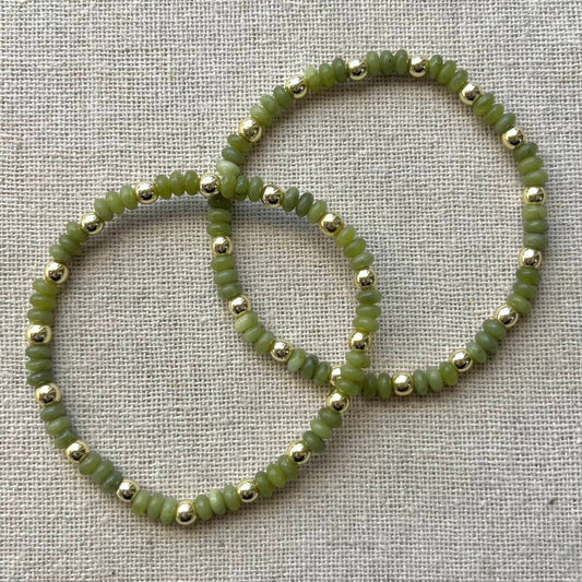 Fortune Bracelet - Green Jade