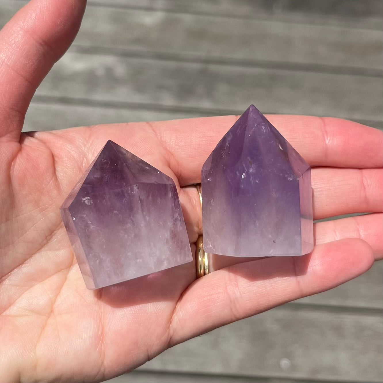 Amethyst Small Generator Crystal - Calming, Protective, Balancing