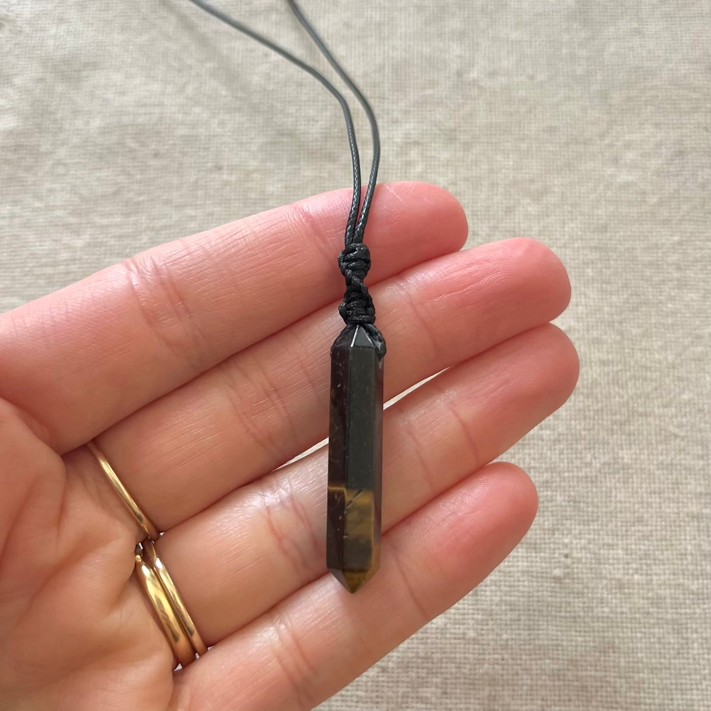 Love & Power Pendant - Tiger Eye