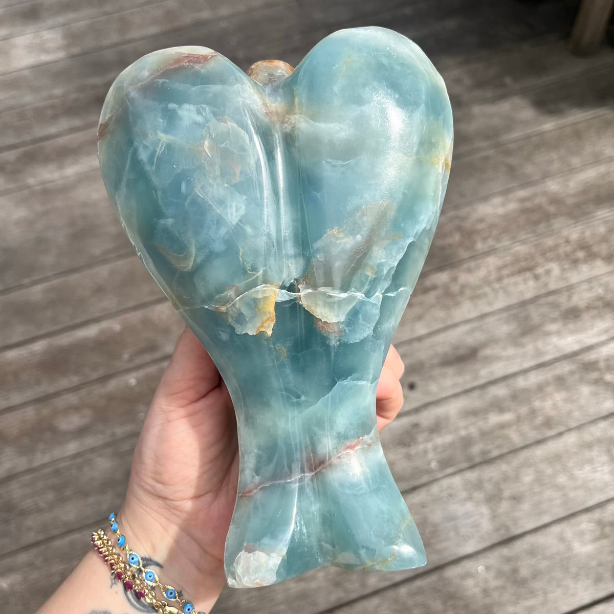 Blue Onyx XXL Angel Crystal - IMPERFECT