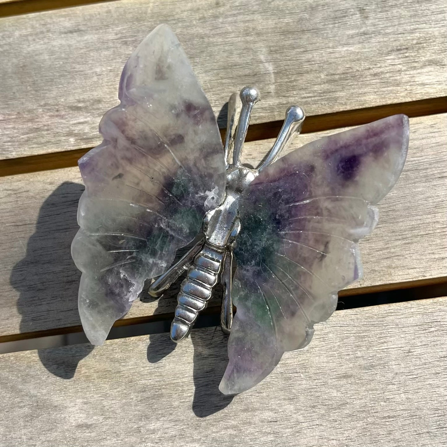 Fluorite Butterfly Crystal - Clarifying, Transformative, Harmonising
