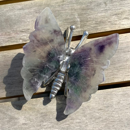 Fluorite Butterfly Crystal - Clarifying, Transformative, Harmonising
