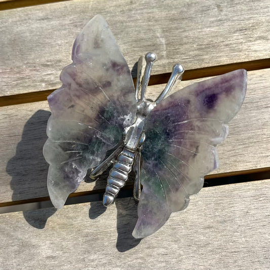 Fluorite Butterfly Crystal - Clarifying, Transformative, Harmonising