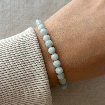 Burma Jade 6mm Beaded Bracelet - Prosperity