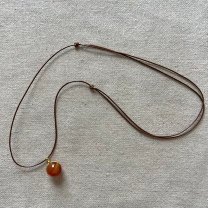 Sphere Pendant - Carnelian