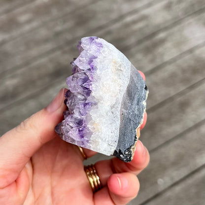 Amethyst Small Base-Cut Crystal -  Calm, Protection & Balance
