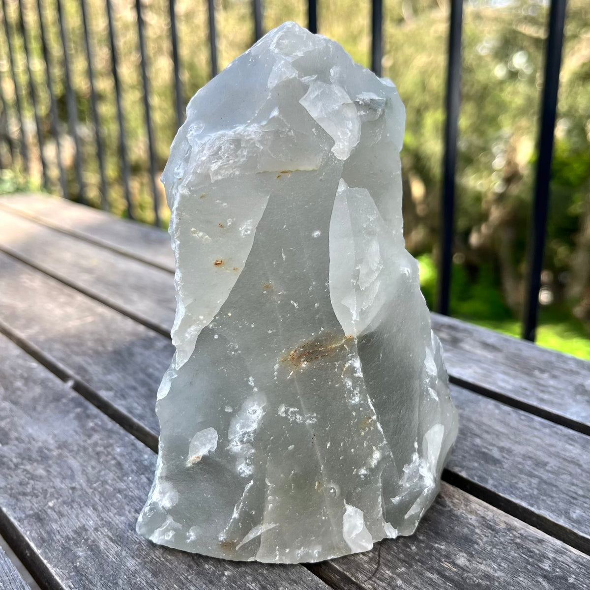 Quartz XL Raw Base-cut Crystal - Wisdom, Intention
